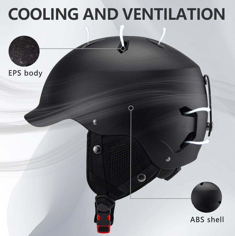 Outdoor Lighting High Quality - Easinear-ski helm untuk pria dan wanita,