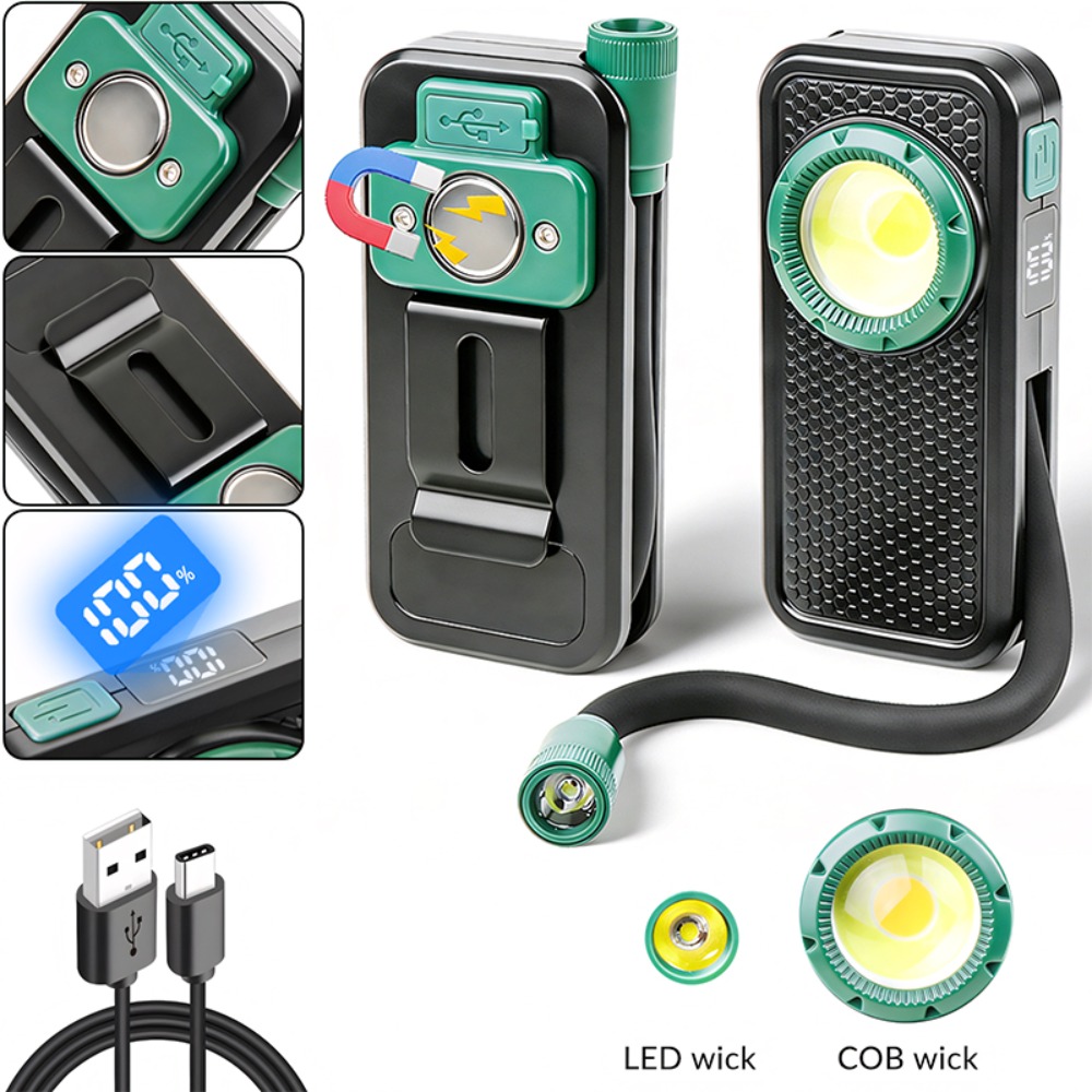 Outdoor Lighting Usb - Lampu Kerja Magnetik Baru dengan Klip