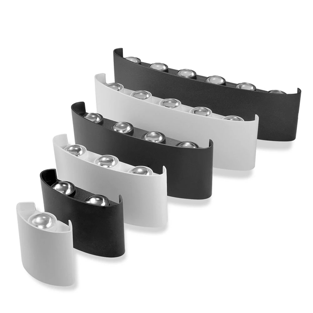 Outdoor Lighting On Fence - Lampu Dinding LED Aluminium Tahan Air