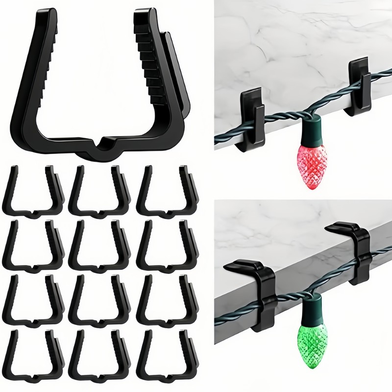 Outdoor Lighting On Fence - 90 buah Klip Lampu Luar Ruangan