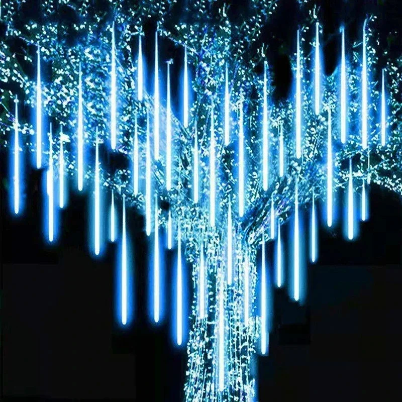 Outdoor Lighting On Trees - Lampu setrip LED 8 tabung hujan