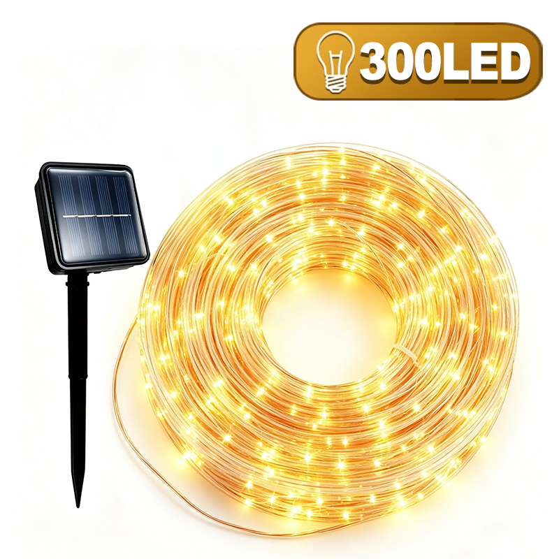 Outdoor Lighting On Fence - Lampu Natal Tenaga Surya 8 Mode