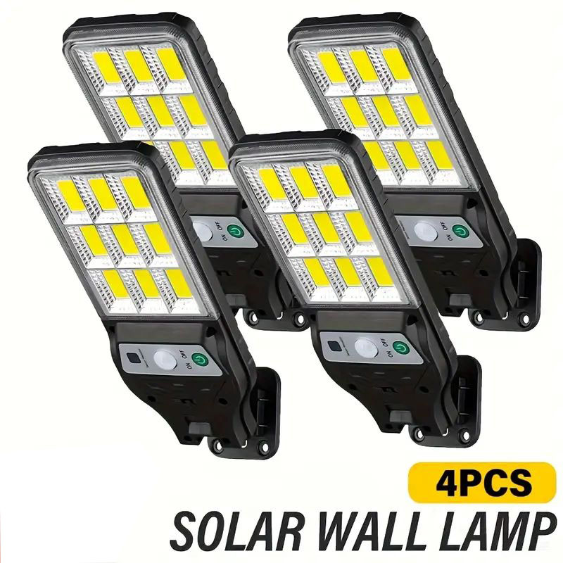 Outdoor Lighting On Fence - 4 Buah Lampu Dinding Tenaga Surya
