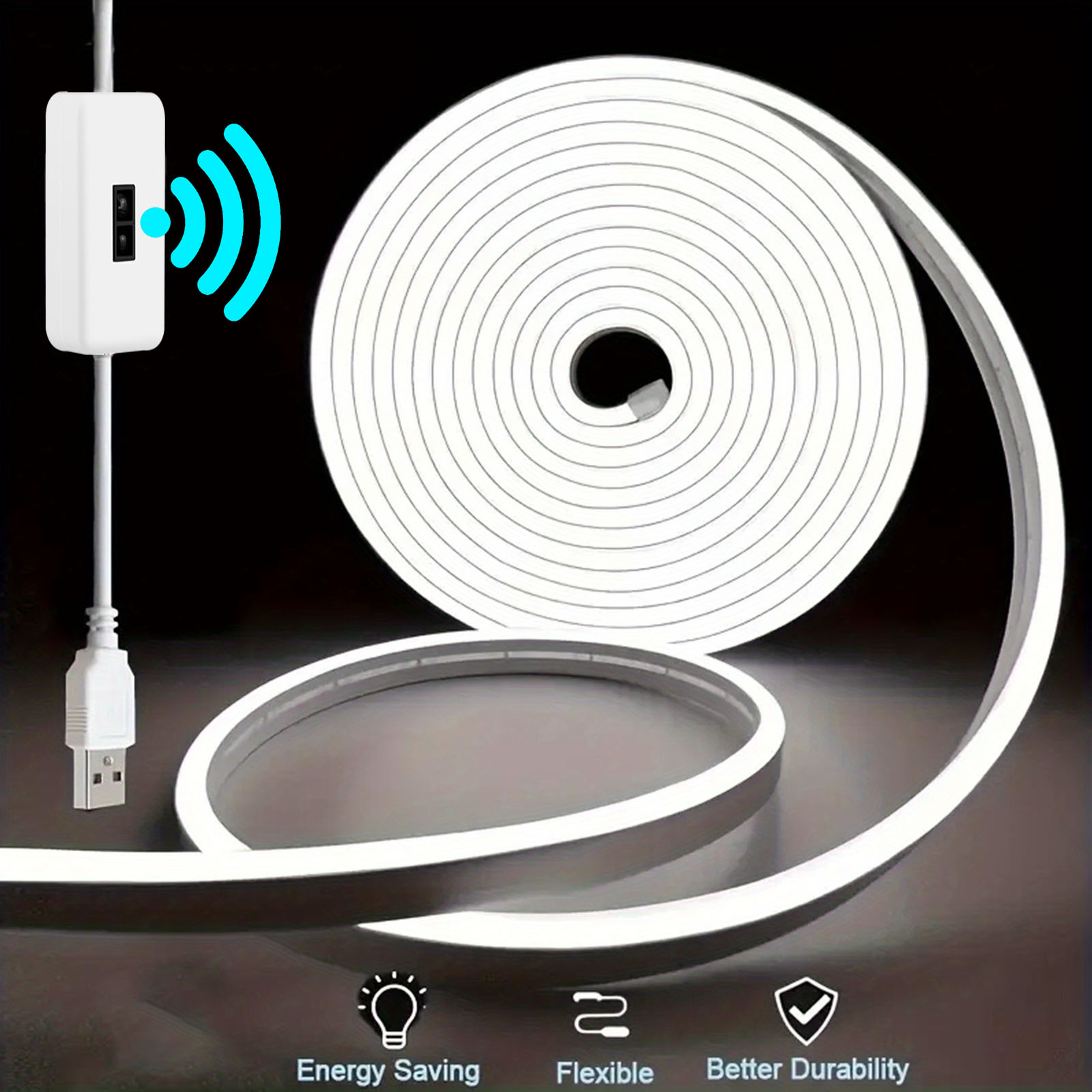 Outdoor Lighting Led Fixtures - Sensor gerak Strip lampu LED Neon,