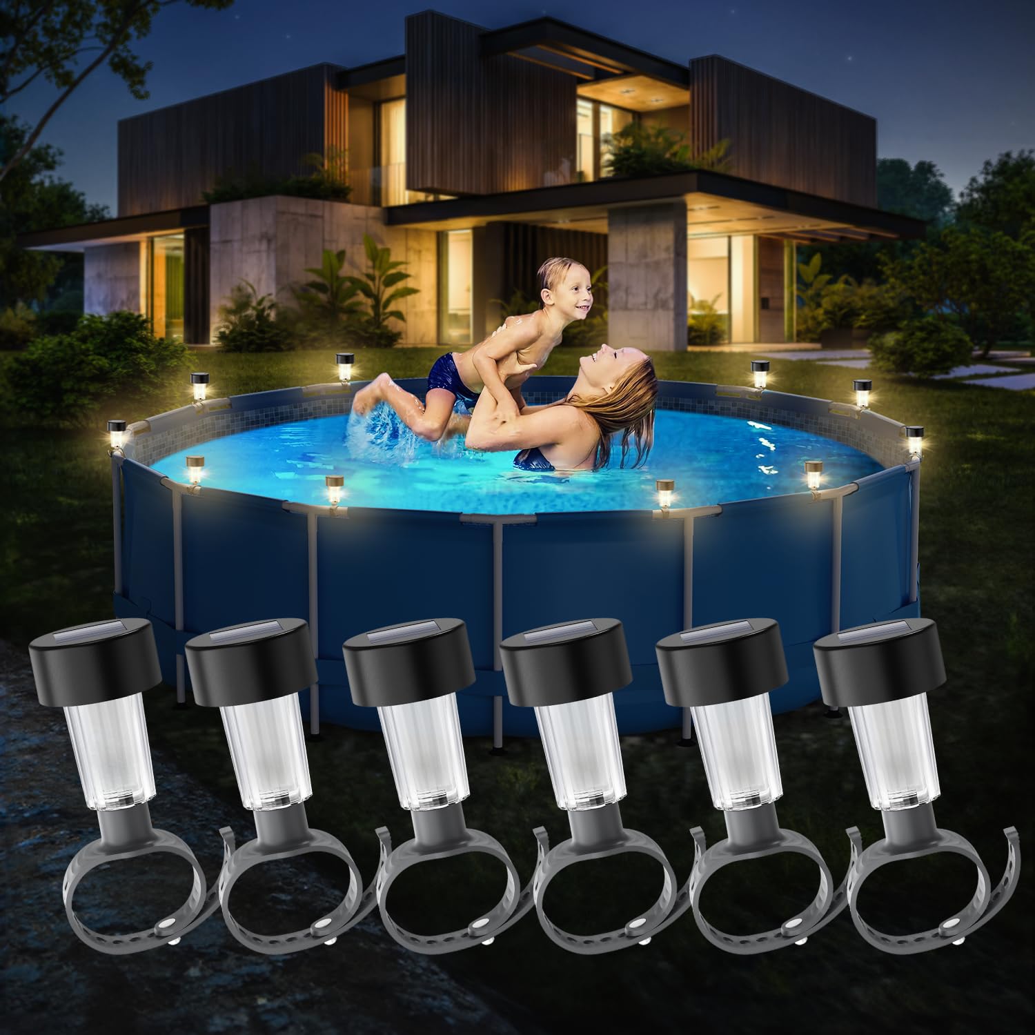 6 paket bingkai lampu kolam te - Outdoor Lighting On Fence ulasan dan harga