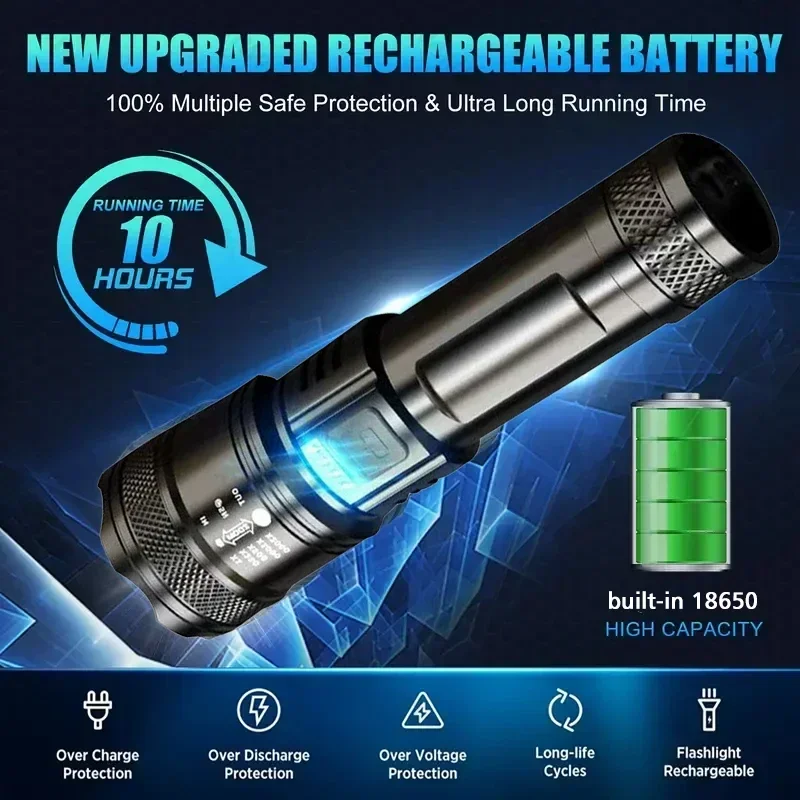 Senter LED Super Terang Senter - Outdoor Lighting Usb ulasan dan harga