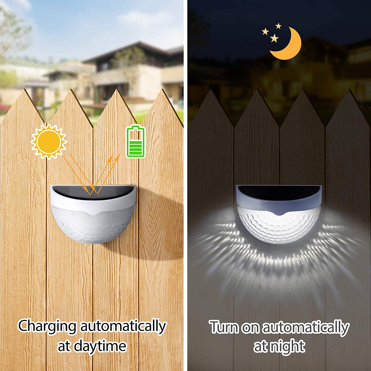 Lampu LED Tenaga Surya Lampu D - Outdoor Lighting On Fence ulasan dan harga