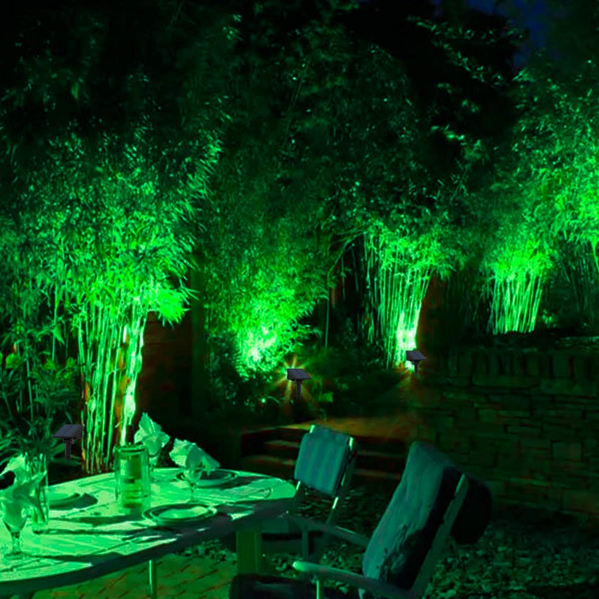 4 buah lampu sorot surya lampu - Outdoor Lighting On Trees ulasan dan harga