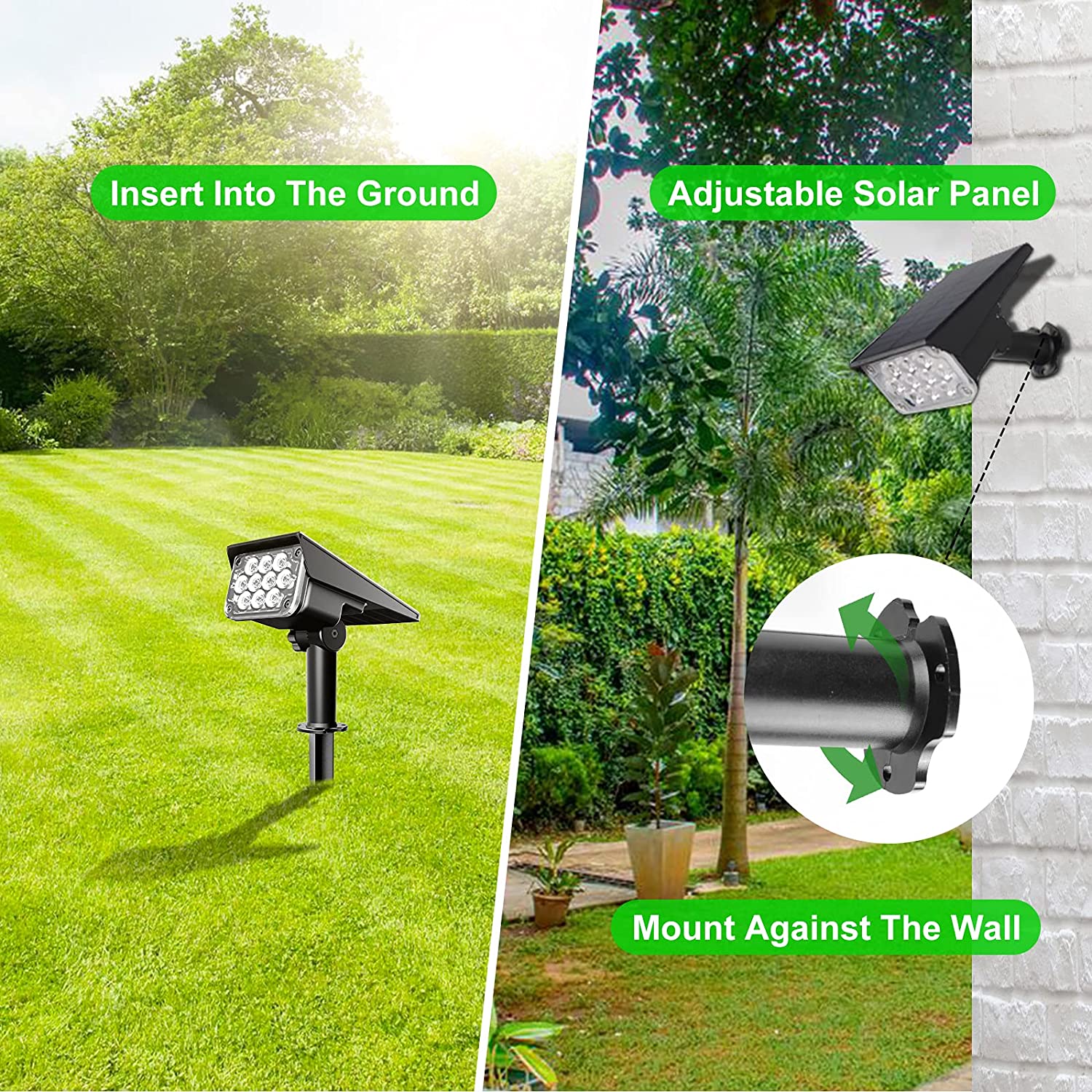 4 buah lampu sorot surya lampu - Outdoor Lighting On Trees ulasan dan harga