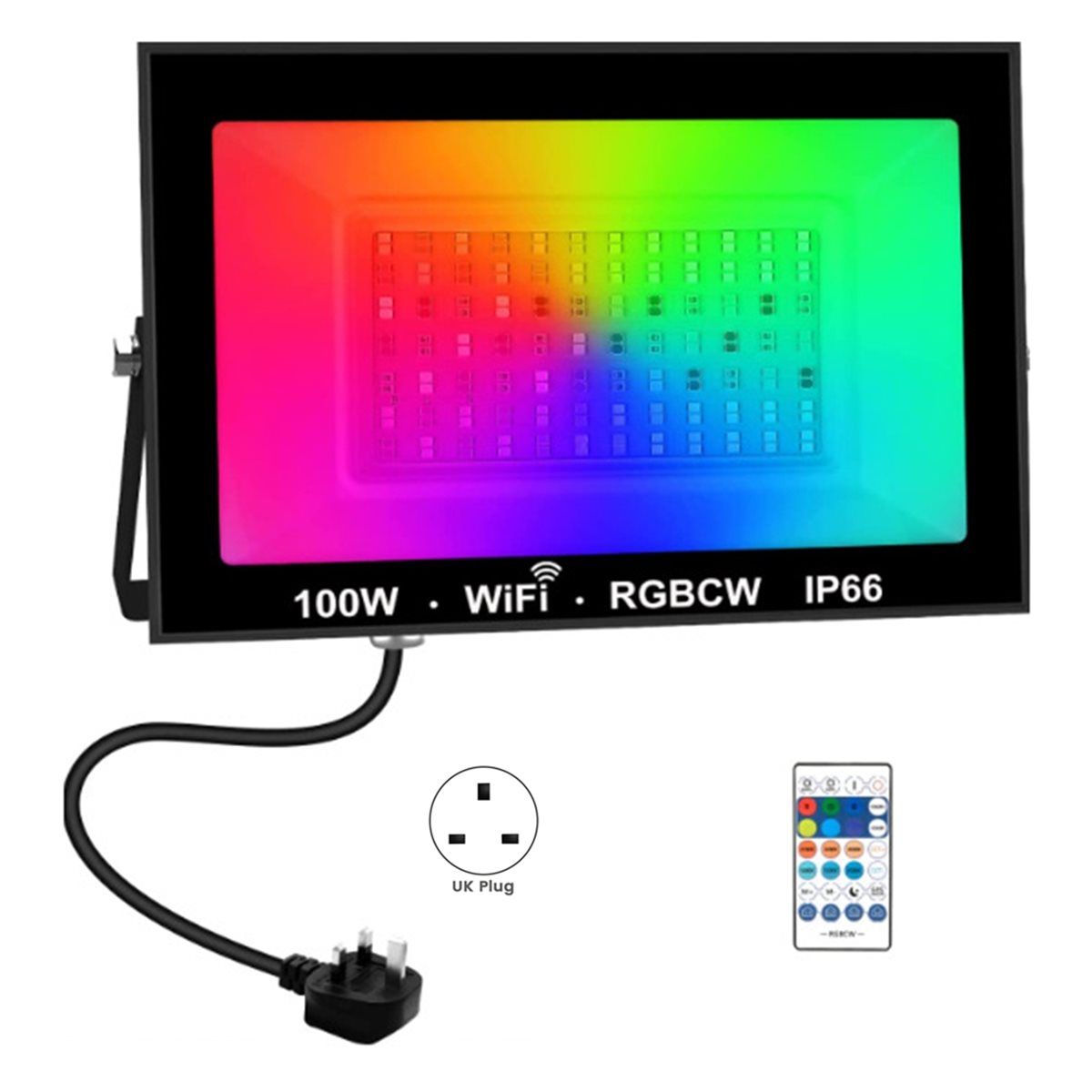 AA19 100W RGBCW Lampu Sorot LE - Outdoor Lighting Uk ulasan dan harga