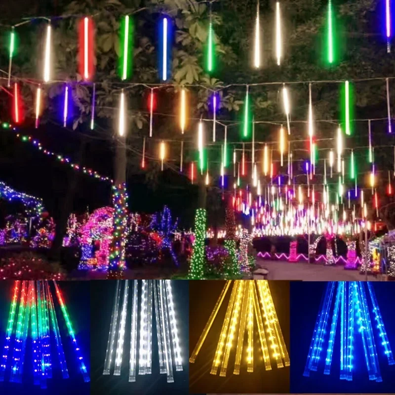 Lampu setrip LED 8 tabung huja - Outdoor Lighting On Trees ulasan dan harga