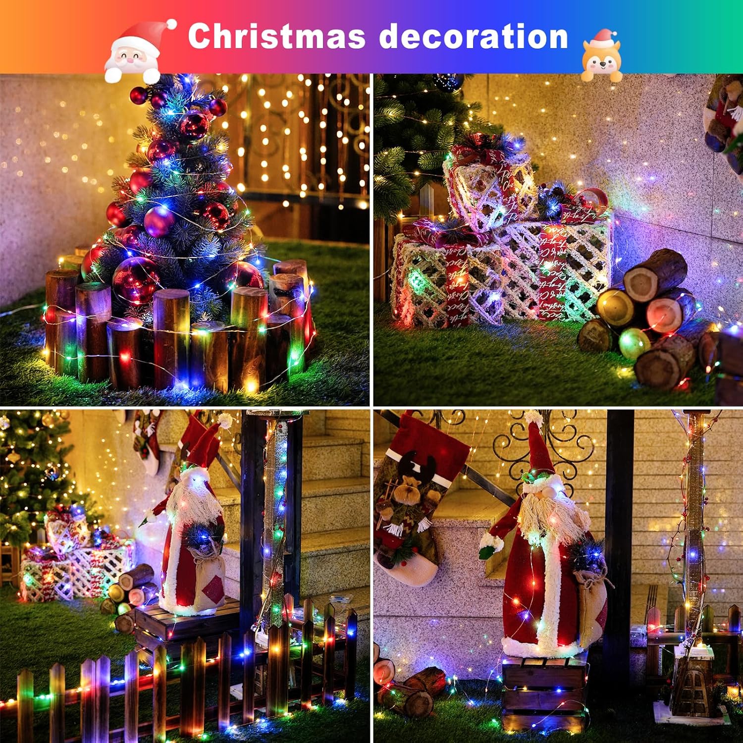 Lampu Natal Tenaga Surya untuk - Outdoor Lighting On Trees ulasan dan harga