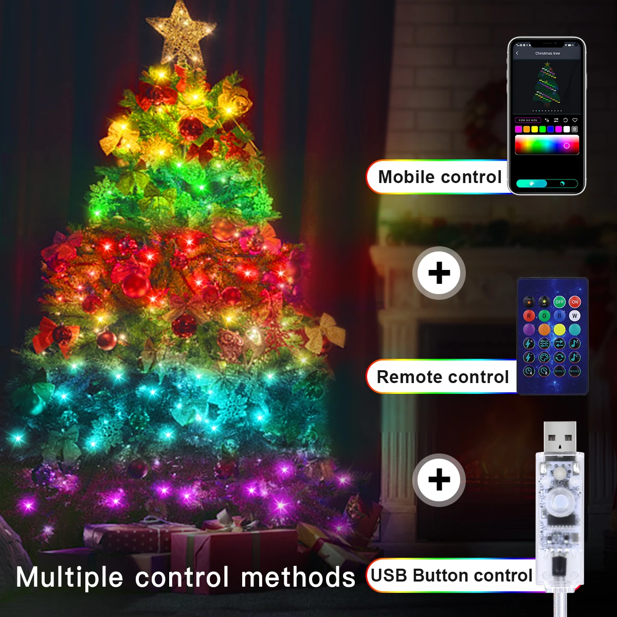 Lampu Dekorasi Tali USB 5V RGB - Outdoor Lighting On Trees ulasan dan harga
