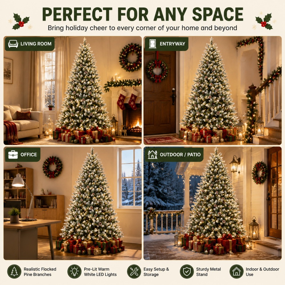 Pohon Natal Buatan Berlapis Sa - Outdoor Lighting On Trees ulasan dan harga