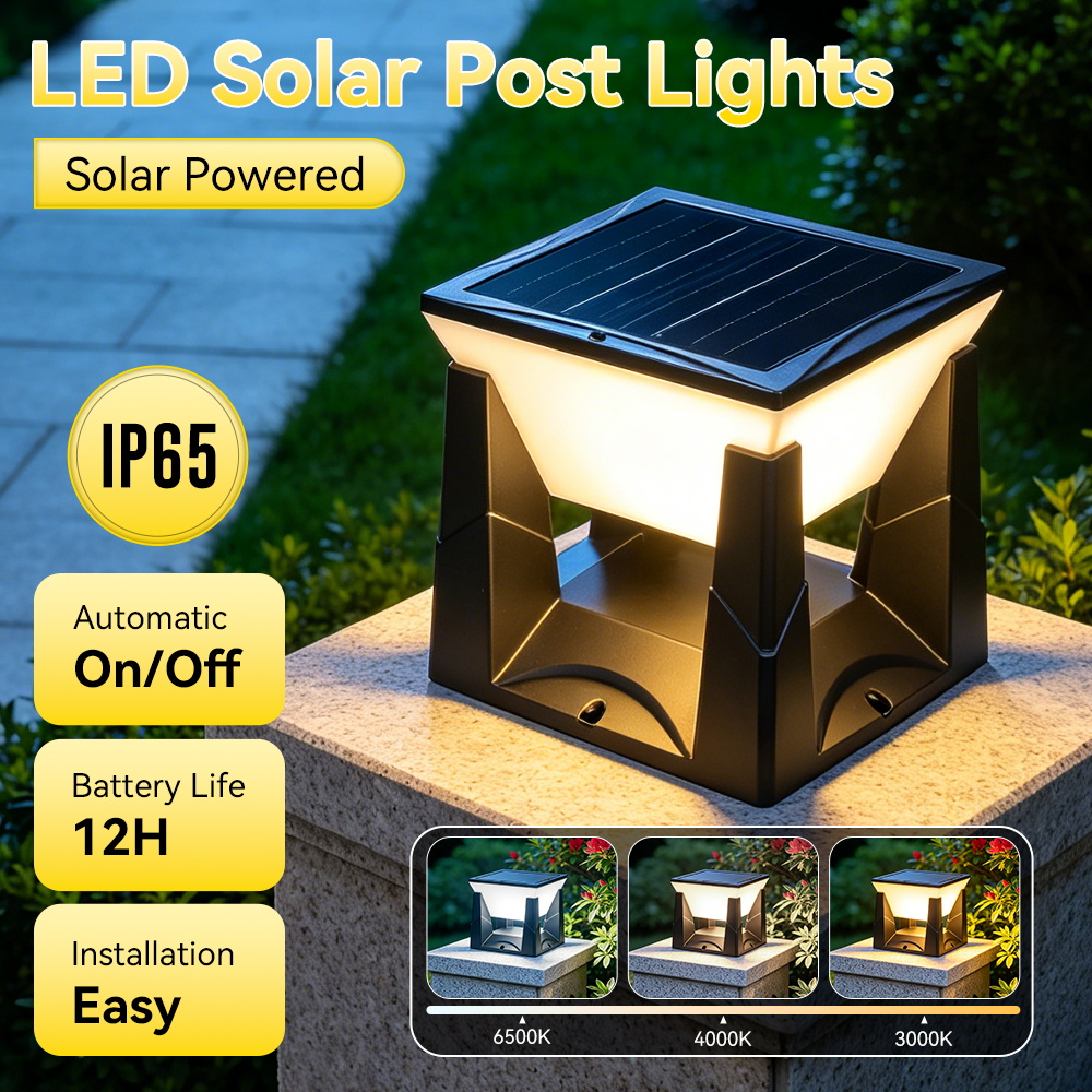 Lampu Pilar Tenaga Surya LED T - Outdoor Lighting On Fence ulasan dan harga
